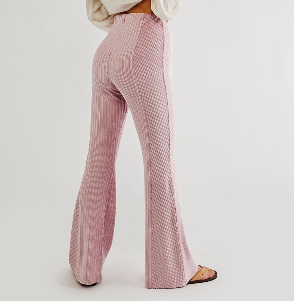 Free People Slim Pull on Velvet Pants